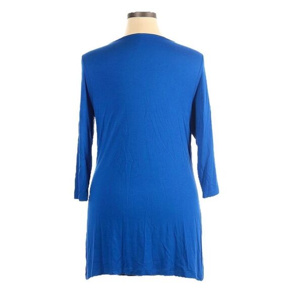 🌺 Ruby Ribbon Royal Blue Rio Tunic Top 3/4 Sleeve S - Picture 2 of 8